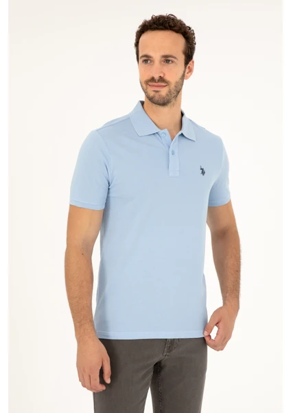 U.S. Polo Assn. Erkek Açık Mavi Tişört Basic 50279573-VR003