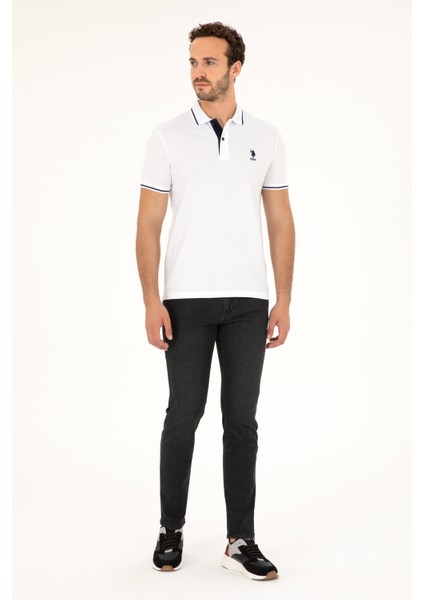 U.S. Polo Assn. Erkek Beyaz Tişört Basic 50284631-VR013