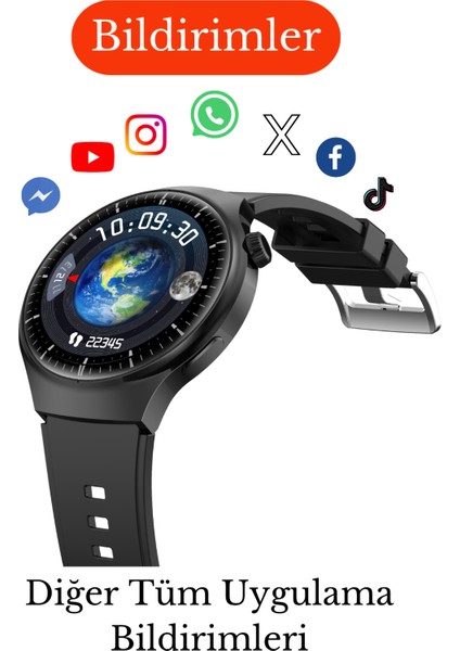 Watch 4 Pro Suit Set Akıllı Saat 7 Kordon Hediye