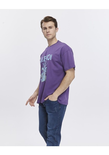 Astronot Baskılı Oversize Tişört fiyatları