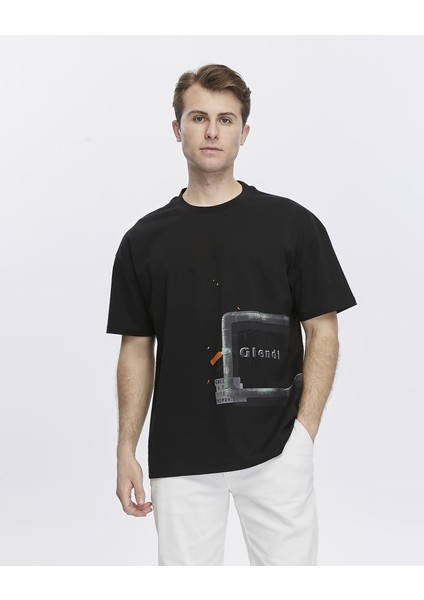 Yanda Fermuar Baskılı Oversize Tişört fiyatları