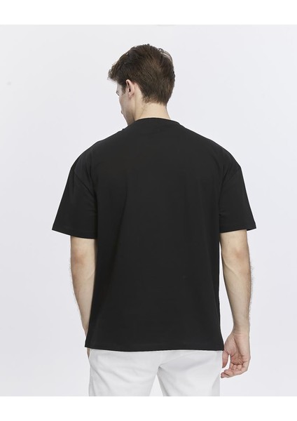 Yanda Fermuar Baskılı Oversize Tişört fırsatları