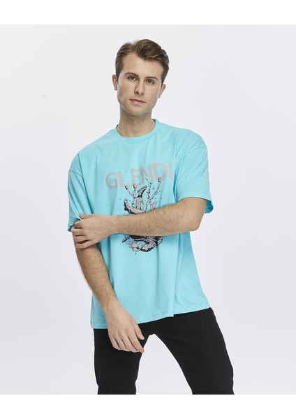 Astronot Baskılı Oversize Tişört modelleri