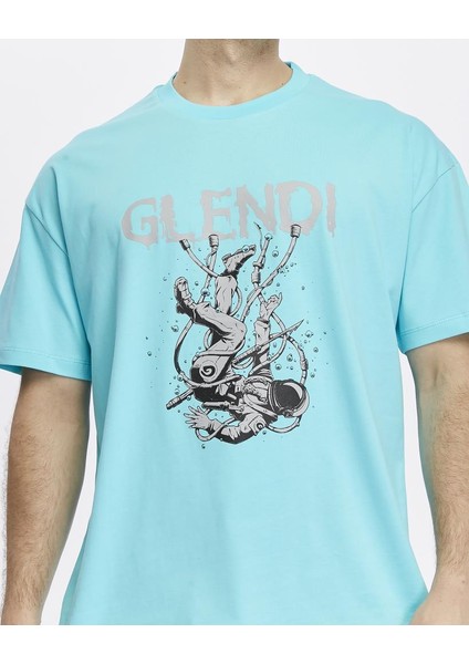 Astronot Baskılı Oversize Tişört indirimleri