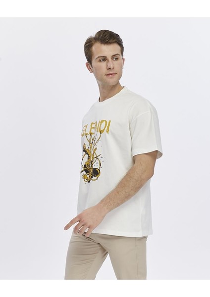 Astronot Baskılı Oversize Tişört modelleri