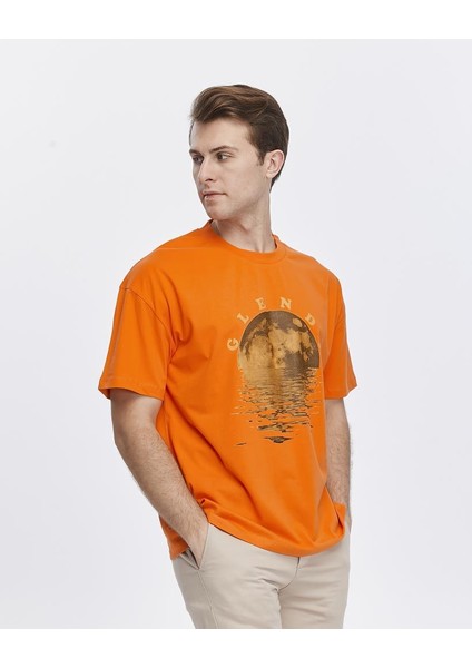 Baskılı Oversize Tişört