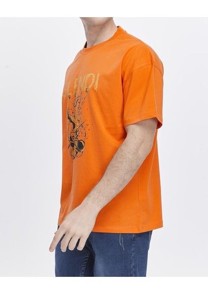 Astronot Baskılı Oversize Tişört modelleri