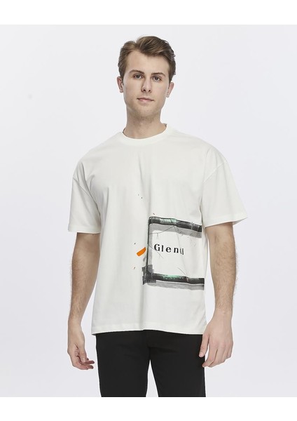 Yanda Fermuar Baskılı Oversize Tişört fiyatları