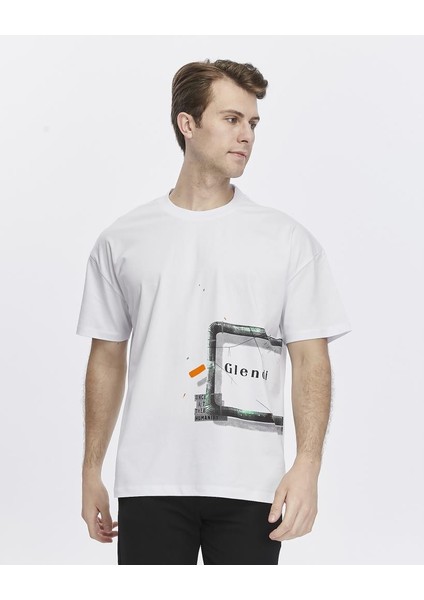 Yanda Fermuar Baskılı Oversize Tişört modelleri