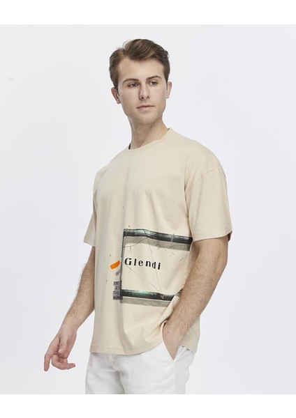 Yanda Fermuar Baskılı Oversize Tişört modelleri