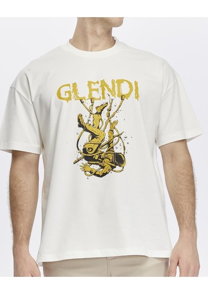 Astronot Baskılı Oversize Tişört indirimleri