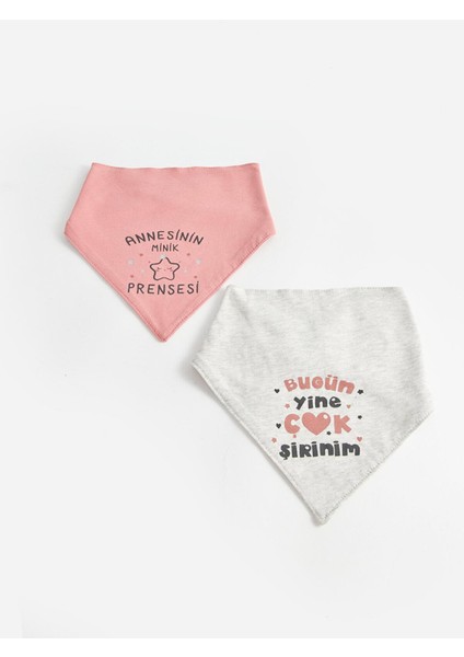 Lcw Baby Baskılı Kız Bebek Mama Önlüğü 2'li fiyatları