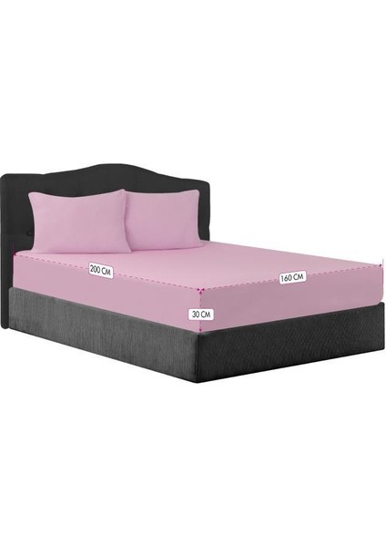 Çift Kişilik Lastikli Penye Çarşaf+2 Adet Yastık Kılıfı %100 Pamuk