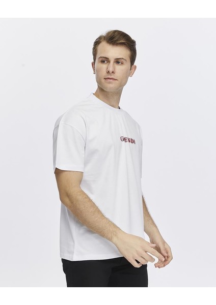 Baskılı Oversize Tişört