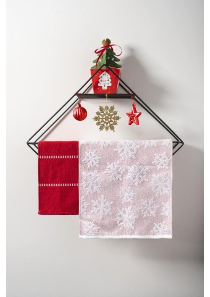 30X50 Yılbaşı Christmas Yeni Yıl Temalı 2'li Havlu Seti
