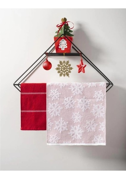 30X50 Yılbaşı Christmas Yeni Yıl Temalı 2'li Havlu Seti