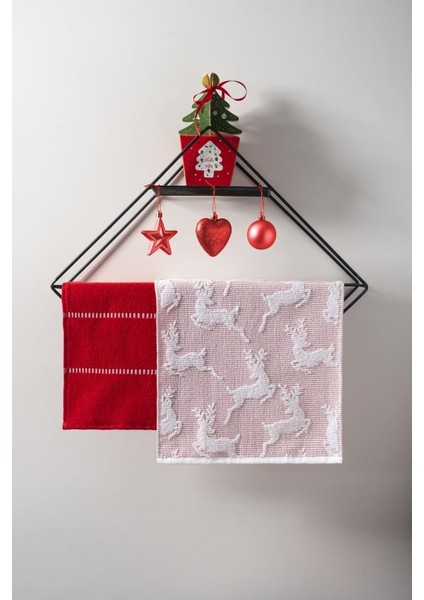 30X50 Yılbaşı Christmas Yeni Yıl Temalı 2'li Havlu Seti