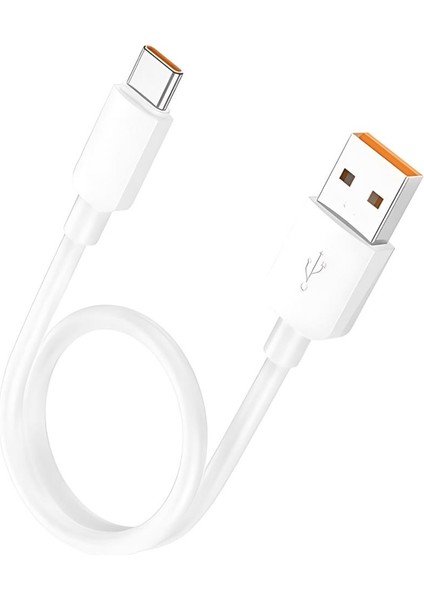 Super Şarj 0.25CM 27W Type-C Şarj Kablosu Kısa Powerbank Kablosu Ultra Hızlı Şarj Kablosu