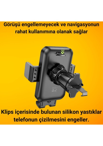 Airoutlet Mekanızmalı Havalandırma Araç Içi Telefon Tutucu Araç Tutucu Telefon Tutucu