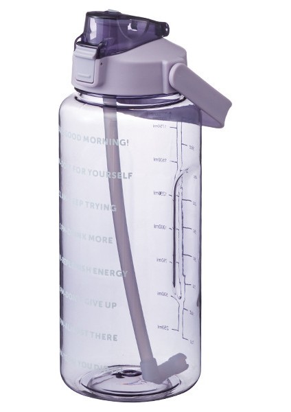 Pipetli Su Bardağı, Plastik Bardak, Spor Su Bardağı 2000ML (Yurt Dışından)
