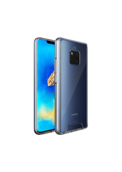 Techno Guru Huawei Mate 20 Pro Ultra Koruma Sağlayan Sert ve Şeffaf Gard Premium Silikon Kılıf