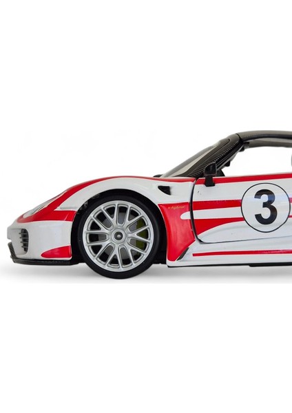 Porshe 918 Weissach 1:24 Ölçek Model Araba