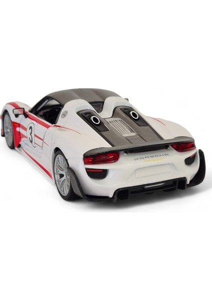 Porshe 918 Weissach 1:24 Ölçek Model Araba