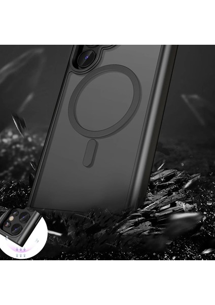 Galaxy S24 ile Uyumlu Kılıf Kenarı Renkli Mat Transparan Magsafe Uyumlu New Impact Matte Kılıf