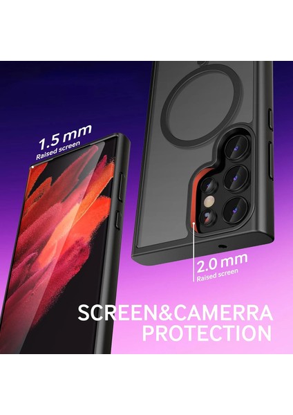 Galaxy S24 ile Uyumlu Kılıf Kenarı Renkli Mat Transparan Magsafe Uyumlu New Impact Matte Kılıf modelleri