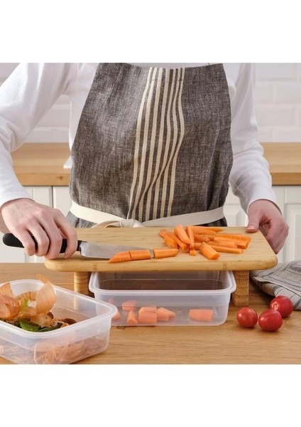 Ayaklı Bambu Doğrama Kesim Tahtası & Sunum Standı 32CMX22CM fırsatları