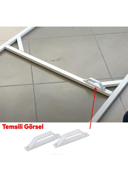 Pimapen Pvc Pencere Kapı Sineklik Kolu Plastik D Tutucu Tutamağı 2 Adet