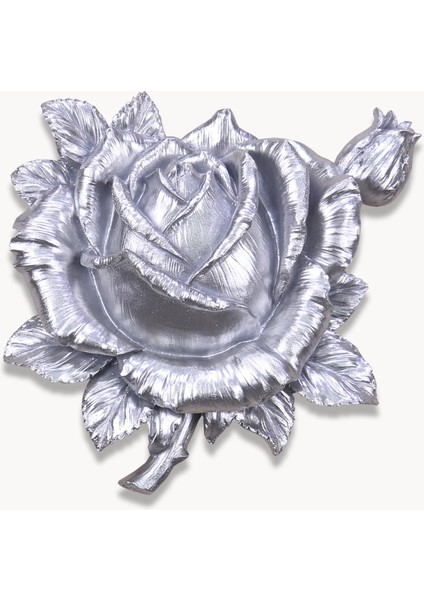 Roze Dekoratif Çiçek Gümüş