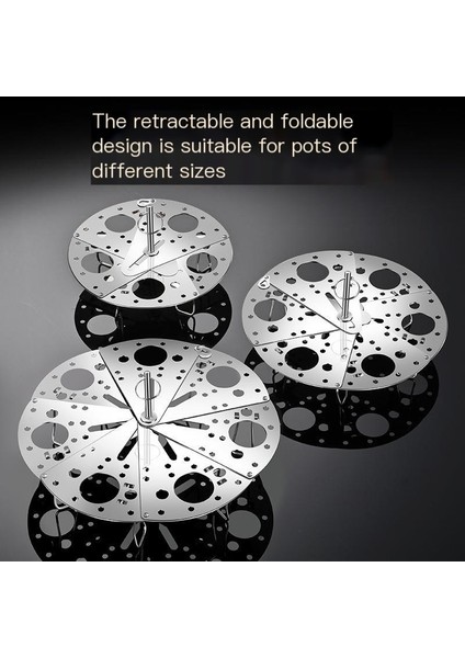 Çok Amaçlı Katlanabilir ve Teleskopik Buharlama Tepsisi ve Buharlama Sepeti (Yurt Dışından)