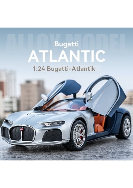 1:24 Bugatti Atlantic Alaşım Araba Modeli Simülasyon Araba Modeli (Yurt Dışından)