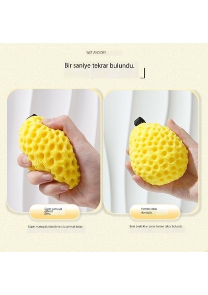 Peynir Banyosu Topu Süper Yumuşak Petek Banyo Çiçek Topu Çocuk Bebek Banyo Köpüren Sünger (Yurt Dışından) modelleri