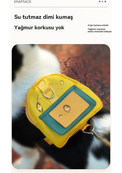 Pet Sırt Çantası Moda Karikatür Kontrast Renk Seyahat Kedi Köpek Golden Retriever Taşınabilir (Yurt Dışından) modelleri