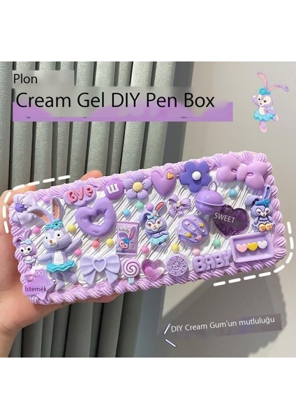 Krem Tutkal Kırtasiye Kutusu Diy Kalem Kutusu Malzemesi Komple Set El Yapımı (Yurt Dışından)