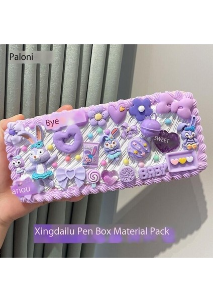 Krem Tutkal Kırtasiye Kutusu Diy Kalem Kutusu Malzemesi Komple Set El Yapımı (Yurt Dışından)