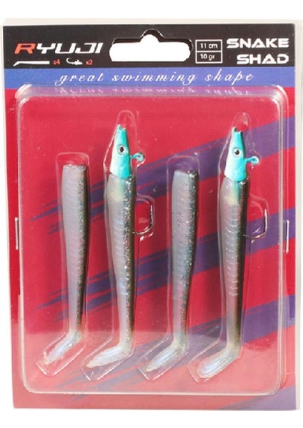 Snake Shad 11CM 10GR Silikon Yem modelleri