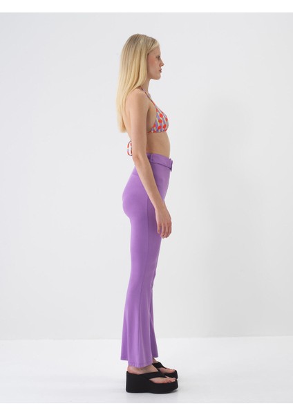 Slim Fit Desenli Bikini Üstü