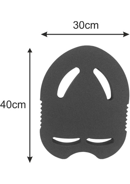 4 Delikli Yüzme Tahtası Siyah 40X30CM