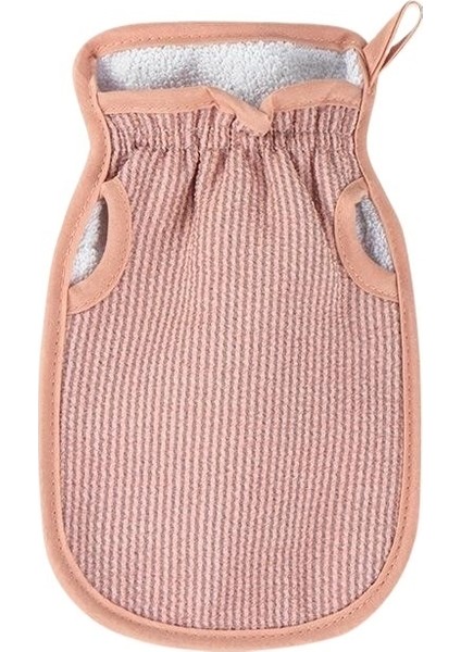 Çift Delikli Sırt Ovma Banyo Havlusu, Banyo Havlusu, Çamur Ovma Banyosu Eseri, Kalınlaştırılmış Sünger Banyo Eldiveni (Yurt Dışından)