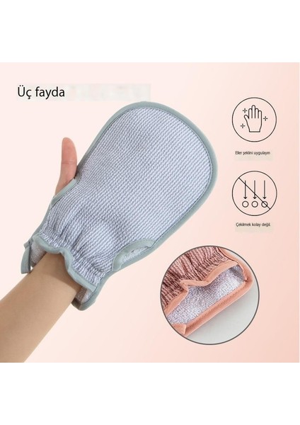 Çift Delikli Sırt Ovma Banyo Havlusu, Banyo Havlusu, Çamur Ovma Banyosu Eseri, Kalınlaştırılmış Sünger Banyo Eldiveni (Yurt Dışından) fiyatları