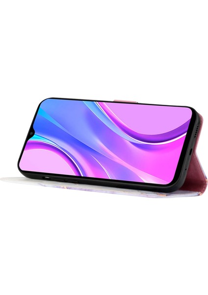 Xiaomi Redmi Note 13 Pro 5g Kılıf Cüzdan Standı Kapağı-Beyaz+Mor LS006 (Yurt Dışından)