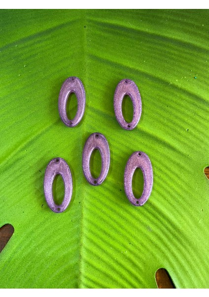 4x2 cm 5 Adet Mor Renk Delikli Kemik Takı Kolye Boncuğu fiyatları