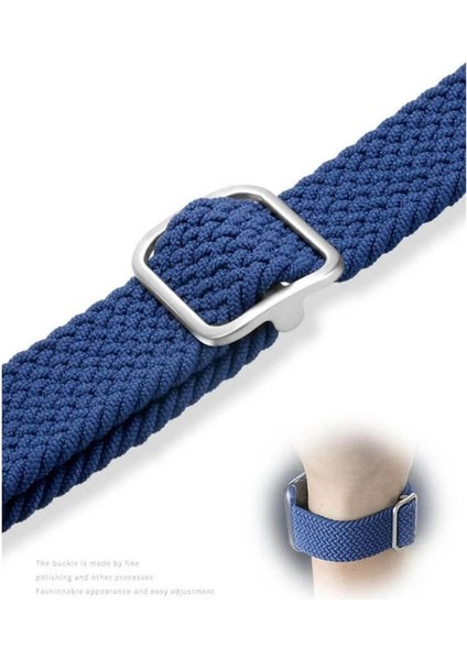 Apple Watch Uyumlu Ultra Solo Loop Hasır Örgü Tokalı Kordon 38 40 41MM