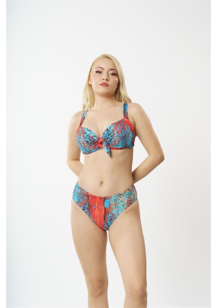 B1809 Taşlı Kaplı Bikini Tk