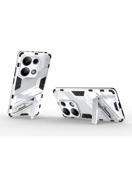Xiaomi Redmi Note 13 Pro 4g Cep Telefonu Kılıfı Pc+Tpu Arka Kapak, Kickstand-Beyaz (Yurt Dışından) fiyatları