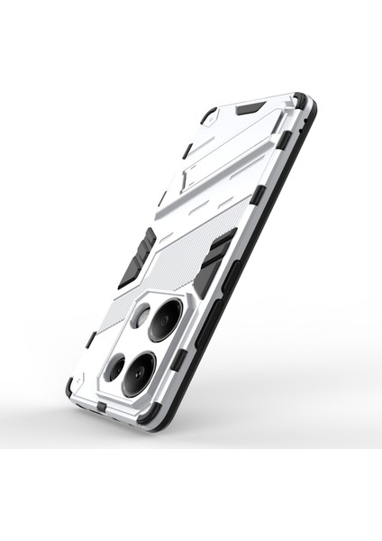 Xiaomi Redmi Note 13 Pro 4g Cep Telefonu Kılıfı Pc+Tpu Arka Kapak, Kickstand-Beyaz (Yurt Dışından) modelleri