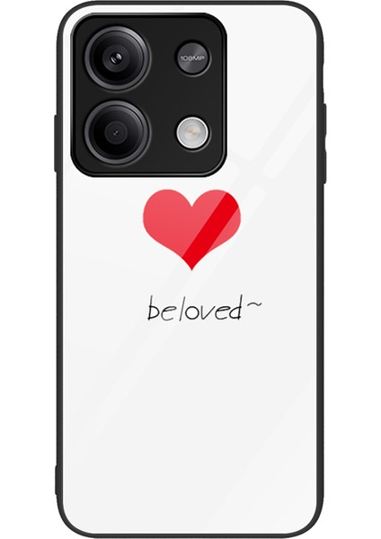 Xiaomi Redmi Note 13 5g Temperli Cam Arka Kapak Desen Pc+Tpu Koruyucu Telefon Kılıfı-Sevgili Için (Yurt Dışından)